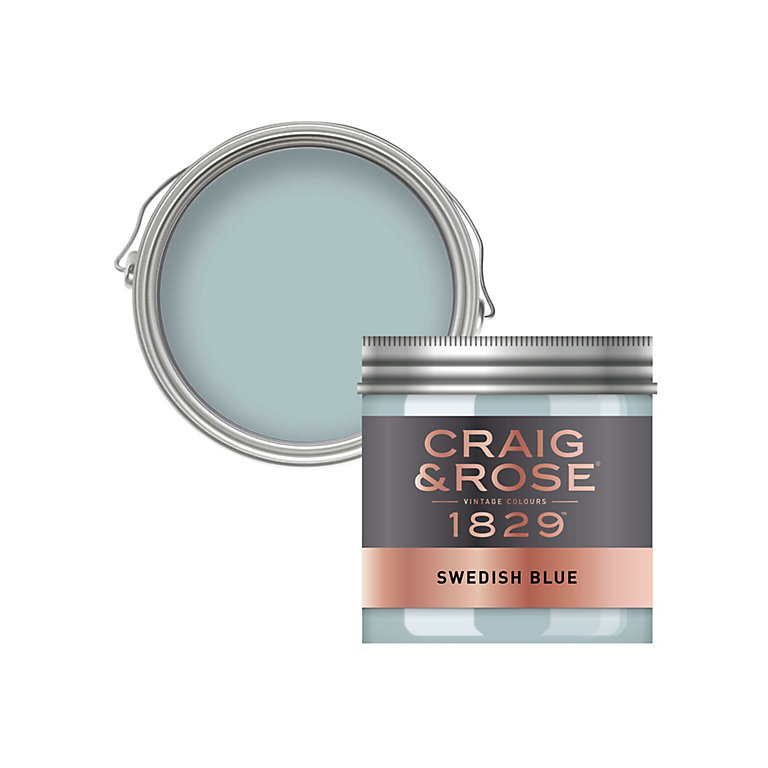 Product image for Craig & Rose 1829 Swedish Blue Chalky Emulsion paint, 50ml