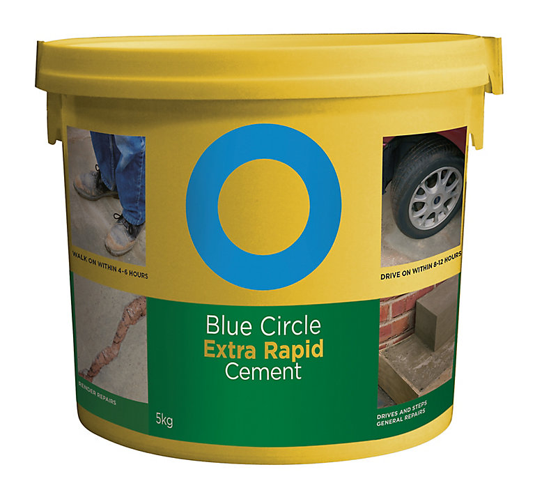 Product image for Blue Circle Extra rapid Cement, 5kg Tub