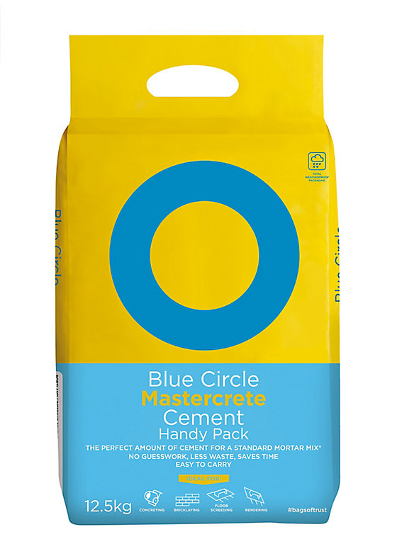 Product image for Blue Circle Mastercrete Cement, 12.5kg Handy bag