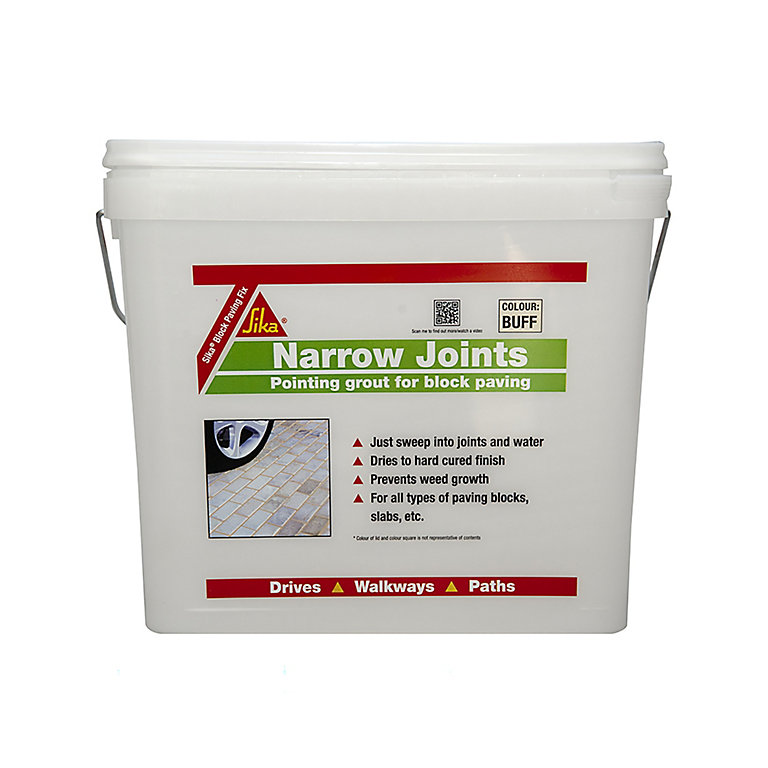 Product image for Sika Ready mixed Buff Paving joint repair grout, 15kg Tub