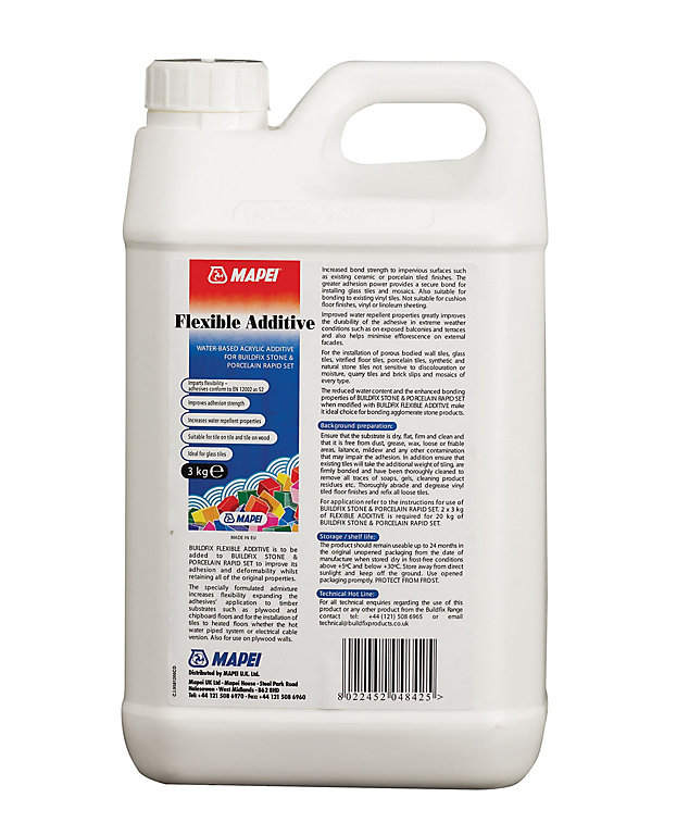 Product image for Mapei Flexible additive, 3L Jerry can