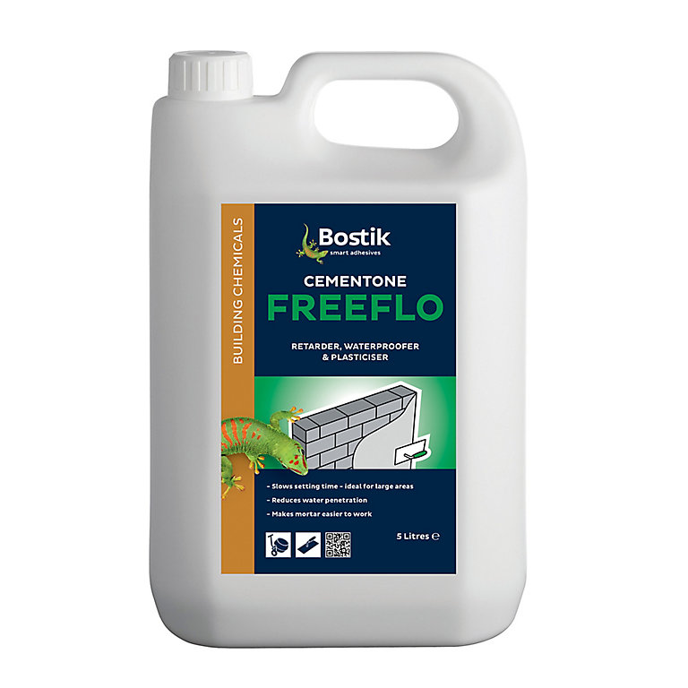 Product image for Bostik Smart adhesives Orange Waterproofing & air entraining admixture, 5L Jerry can 5288g