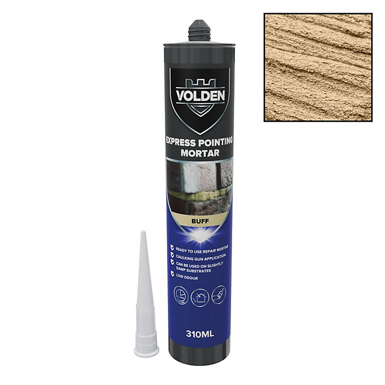 Image of Volden Buff Pointing mortar, 310ml Cartridge - Ready for use