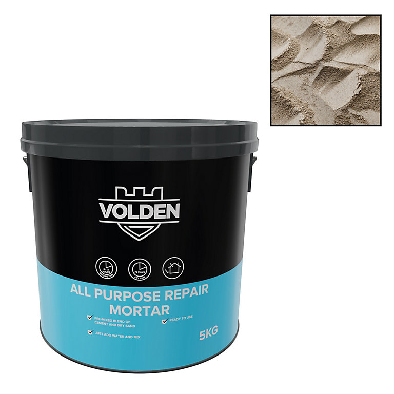 Image of Volden Ready-mixed Repair mortar, 5kg Tub - Requires mixing before use