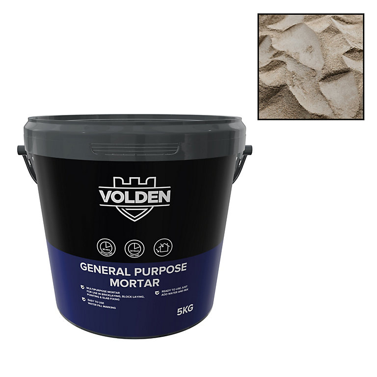 Image of Volden Multipurpose mortar, 5kg Tub - Requires mixing before use