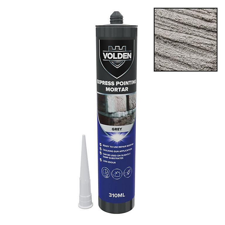 Image of Volden Grey Pointing mortar, 310ml Cartridge - Ready for use