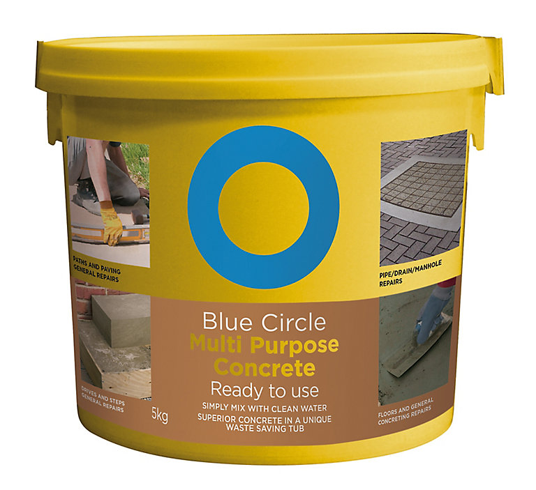 Product image for Blue Circle Multipurpose Concrete, 5kg Tub - Ready mixed