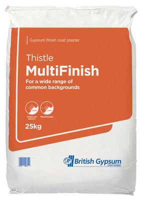 Product image for Thistle MultiFinish Plaster, 25kg Bag