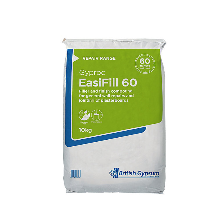 Product image for Gyproc Quick dry Two-coat filler & jointing compound 10kg Bag