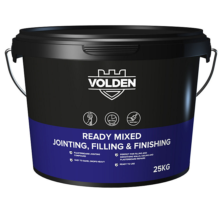 Product image for Volden Ready mixed Plasterboard Jointing, filling & finishing compound 25kg 15L Tub