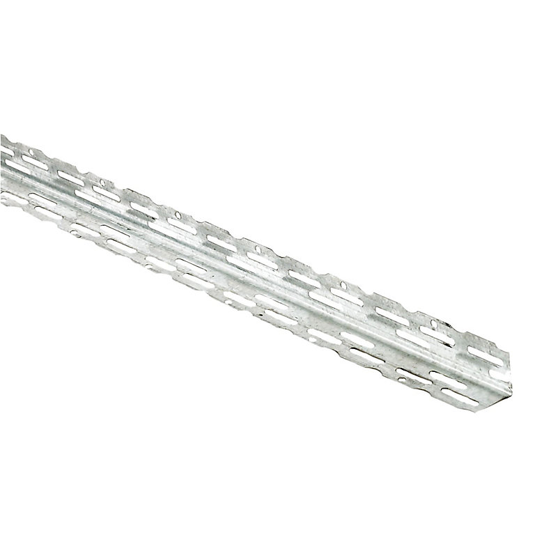 Product image for Expamet Steel Angle bead (L)2.4m (W)22mm (T)3mm, Pack of 10