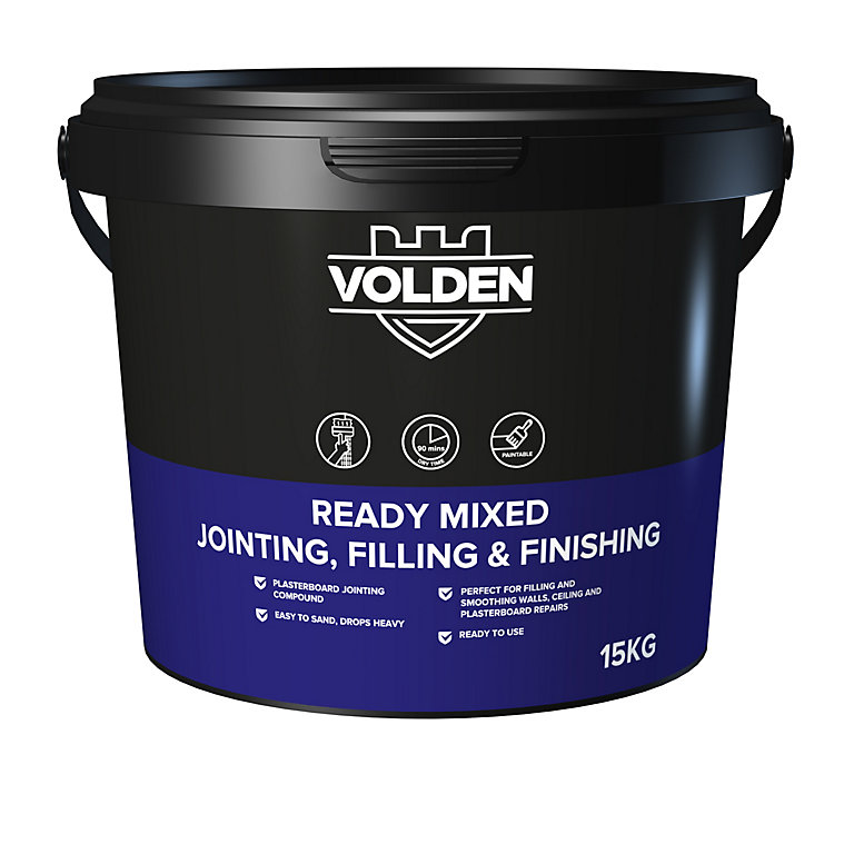 Product image for Volden Ready mixed Plasterboard Jointing, filling & finishing compound 15kg 9L Tub