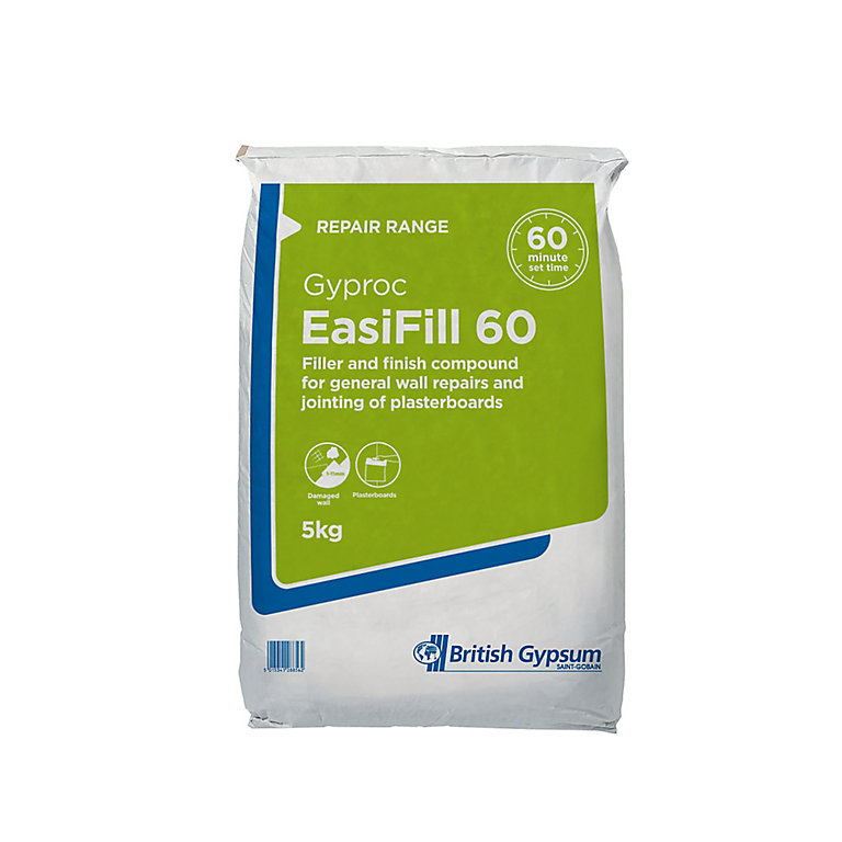 Product image for Gyproc Quick dry Two-coat filler & jointing compound 5kg Bag