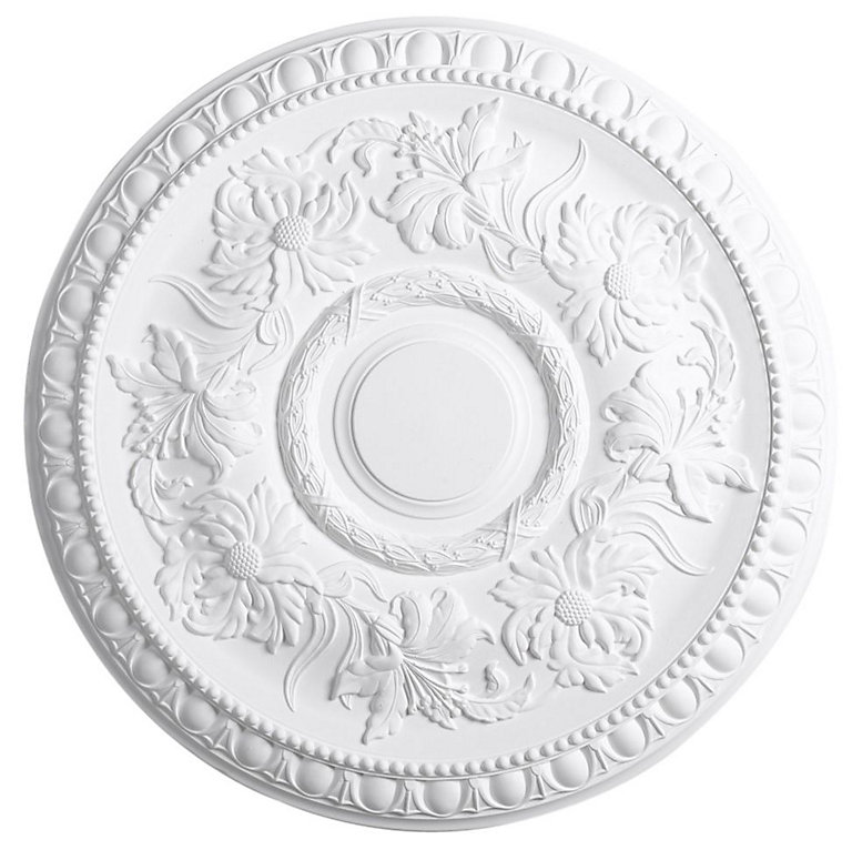 Image of Artex Richmond Traditional Plaster Ceiling rose, (Dia)530mm