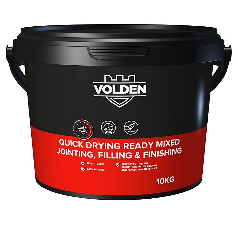 Image of Volden Ready mixed Quick dry Plasterboard Jointing, filling & finishing compound 10kg 6L Tub