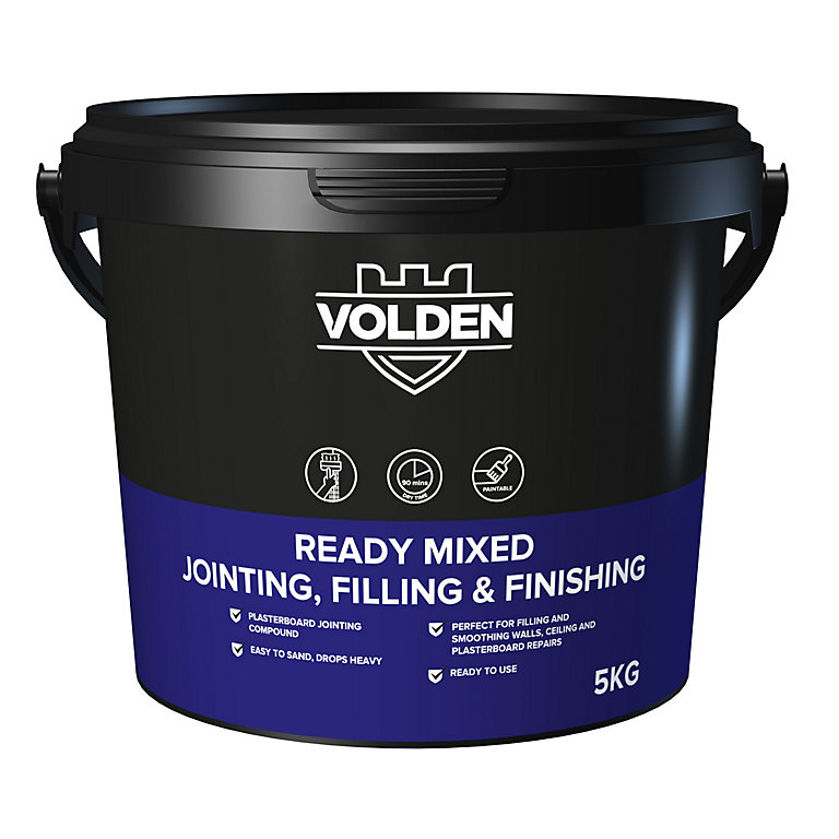 Image of Volden Ready mixed Plasterboard Jointing, filling & finishing compound 5kg 3L Tub