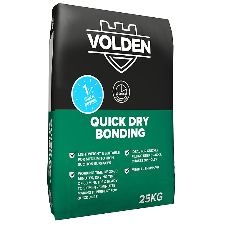 Image of Volden Quick dry Bonding plaster, 25kg, 16L Bag