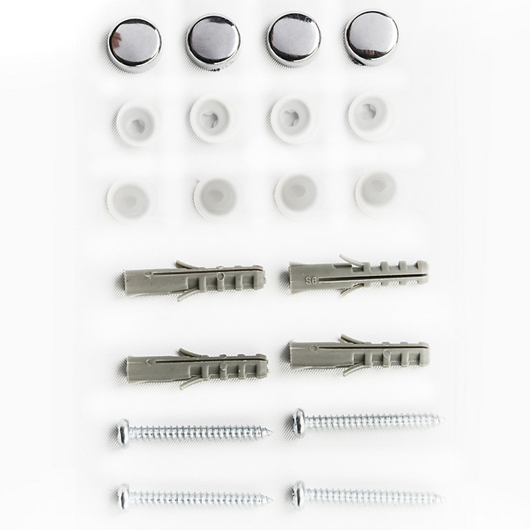 Product image for PZ Pan head Chrome Effect Mirror screw, Pack of 1