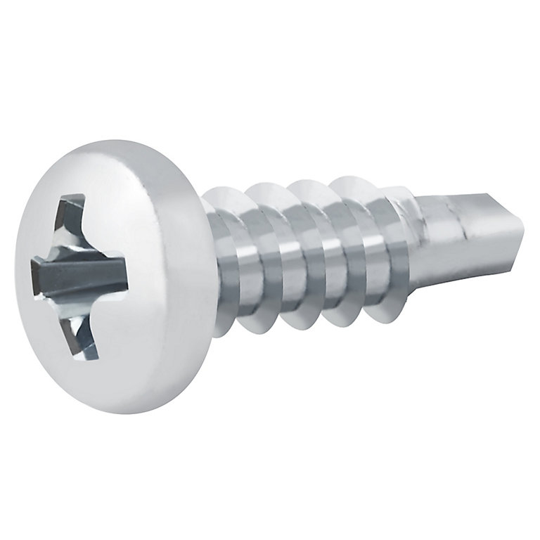 Image of Diall Pan head Zinc-plated Carbon steel Screw (Dia)3.5mm (L)13mm, Pack of 200