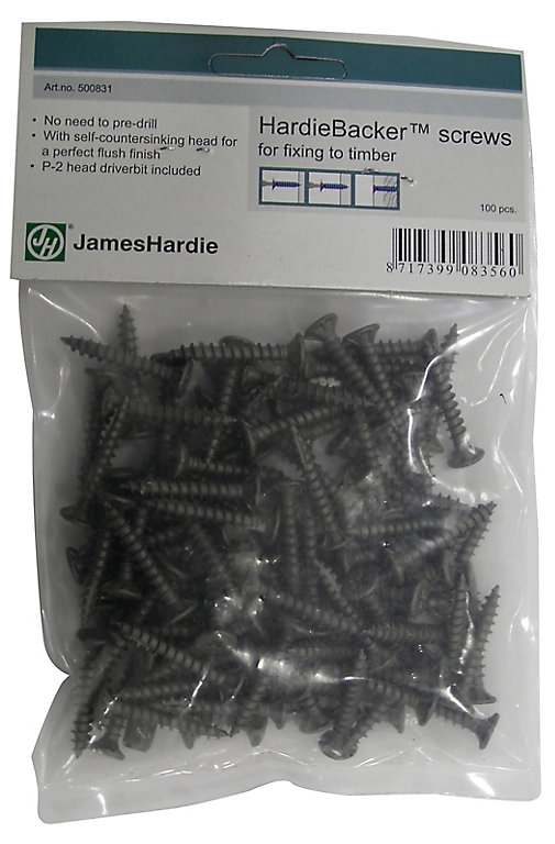 Image of HardieBacker Phillips Double-countersunk Metal Screw (L)32mm, Pack of 100