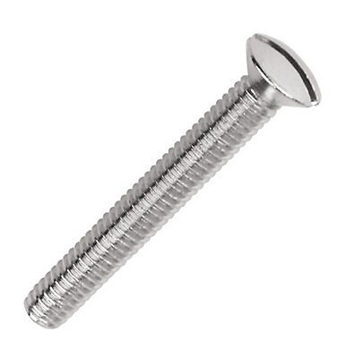 Product image for Easydrive Slotted Nickel-plated Brass Electrical Screw (Dia)3.5mm (L)50mm, Pack of 50