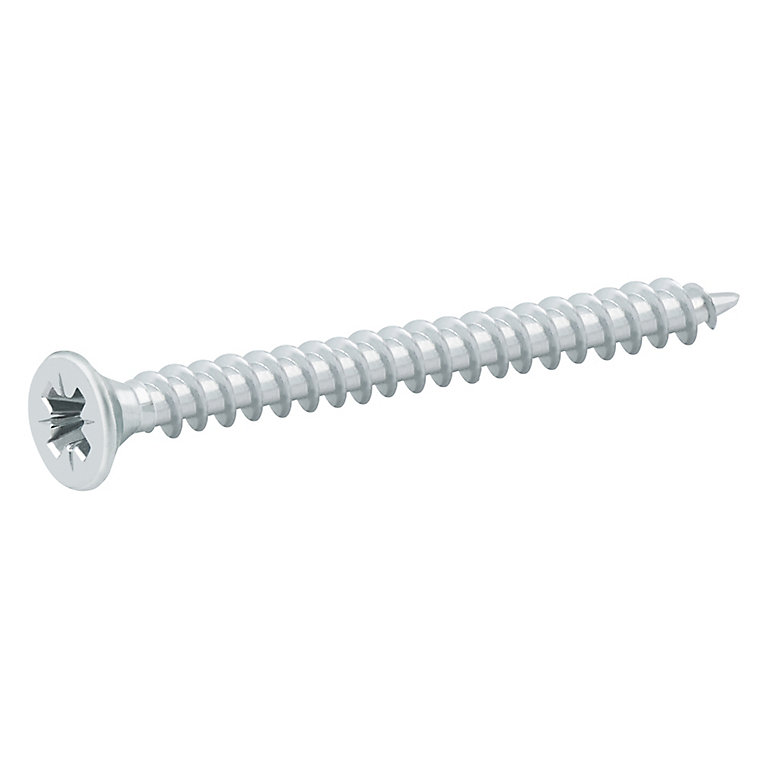 Image of Diall Zinc-plated Carbon steel Screw (Dia)4mm (L)50mm, Pack of 20