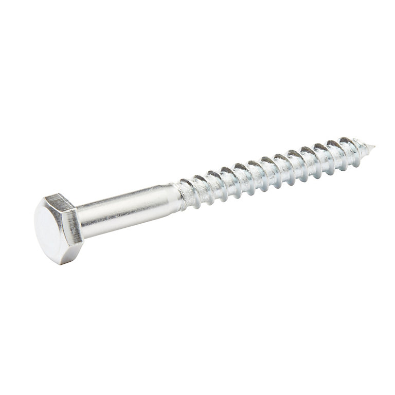 Image of Diall Hex Zinc-plated Carbon steel Coach screw (Dia)6mm (L)60mm, Pack of 200