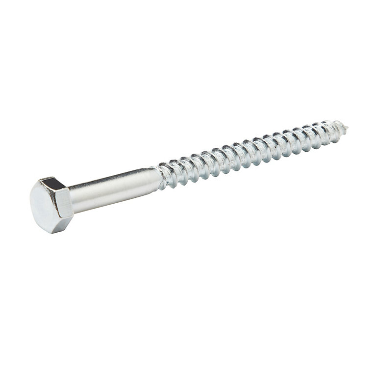 Product image for Diall Hex Zinc-plated Carbon steel Coach screw (Dia)8mm (L)100mm, Pack of 50