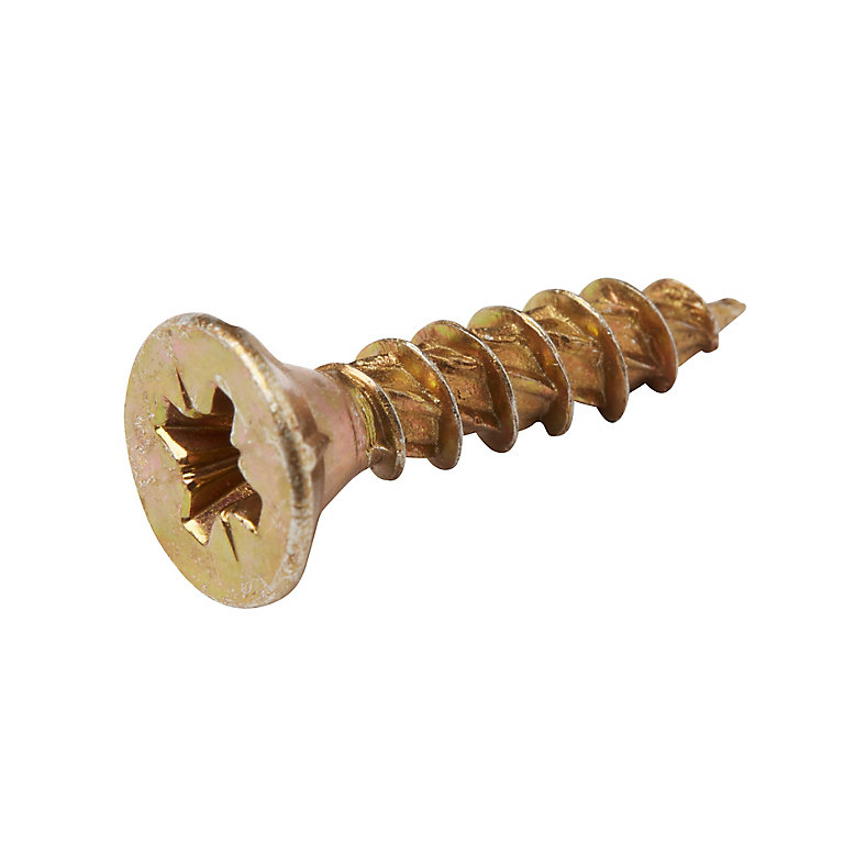 Product image for TurboDrive PZ Yellow-passivated Steel Screw (Dia)4.5mm (L)20mm, Pack of 20