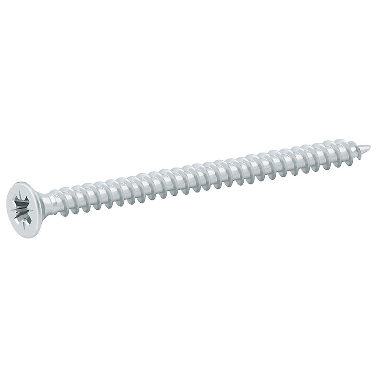 Image of Diall Zinc-plated Carbon steel Screw (Dia)4mm (L)60mm, Pack of 20