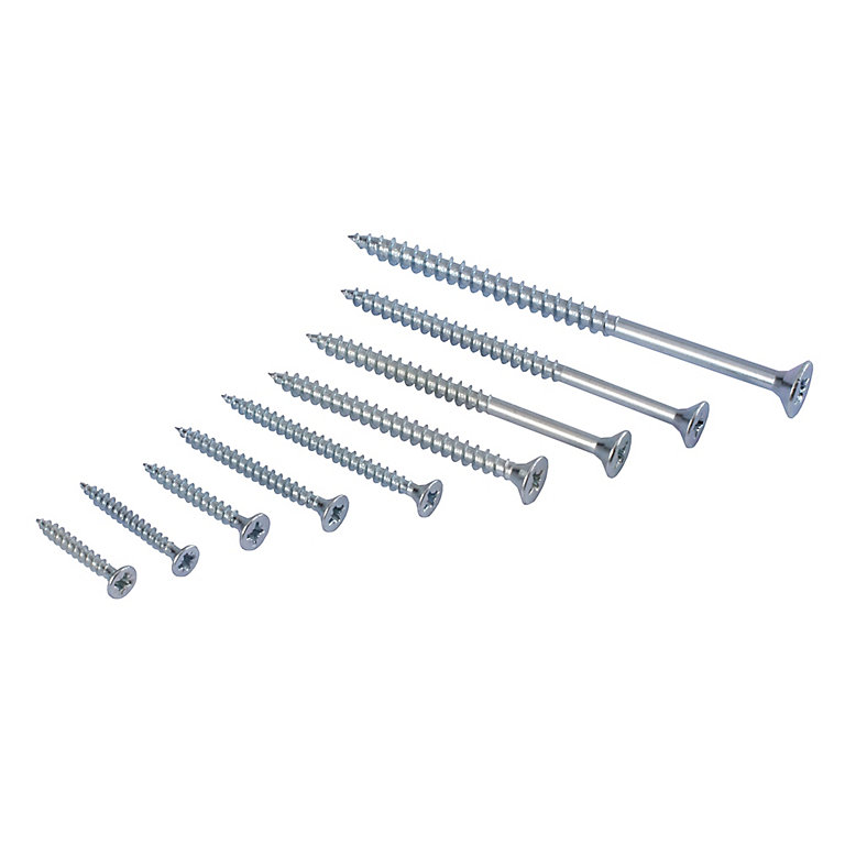 Product image for Zinc PZ Self-countersunk Zinc-plated Carbon steel (C1022) Flooring Screws trade case, Pack of 1400