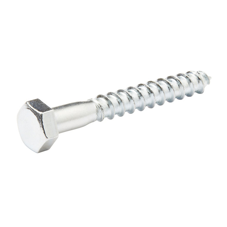 Product image for Diall Hex Zinc-plated Carbon steel Coach screw (Dia)8mm (L)60mm, Pack of 100