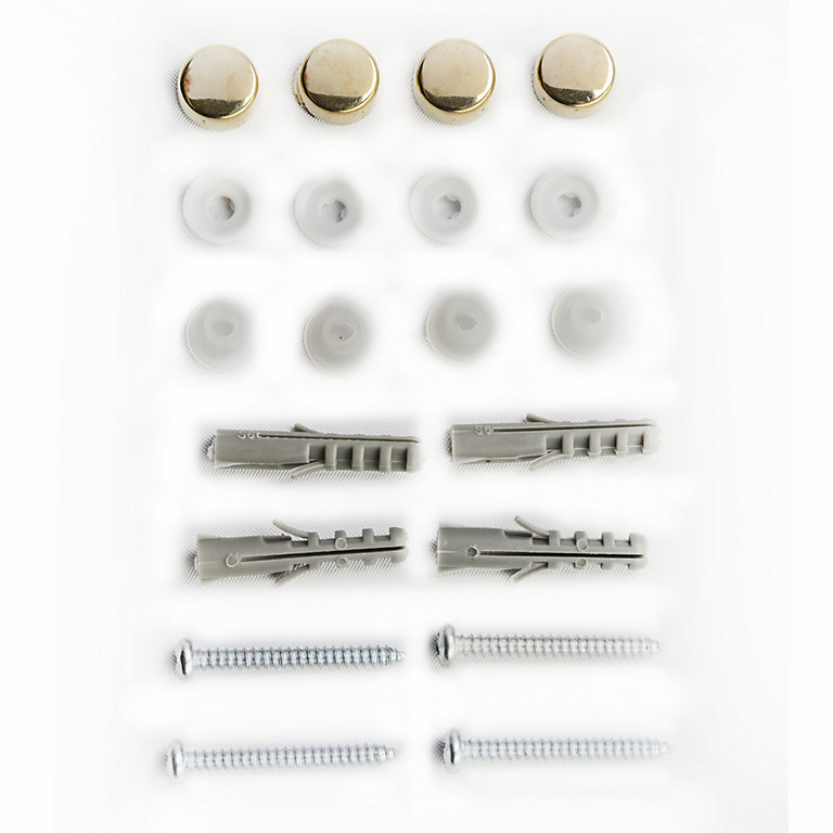 Product image for PZ Pan head Gold Effect Mirror screw, Pack of 1