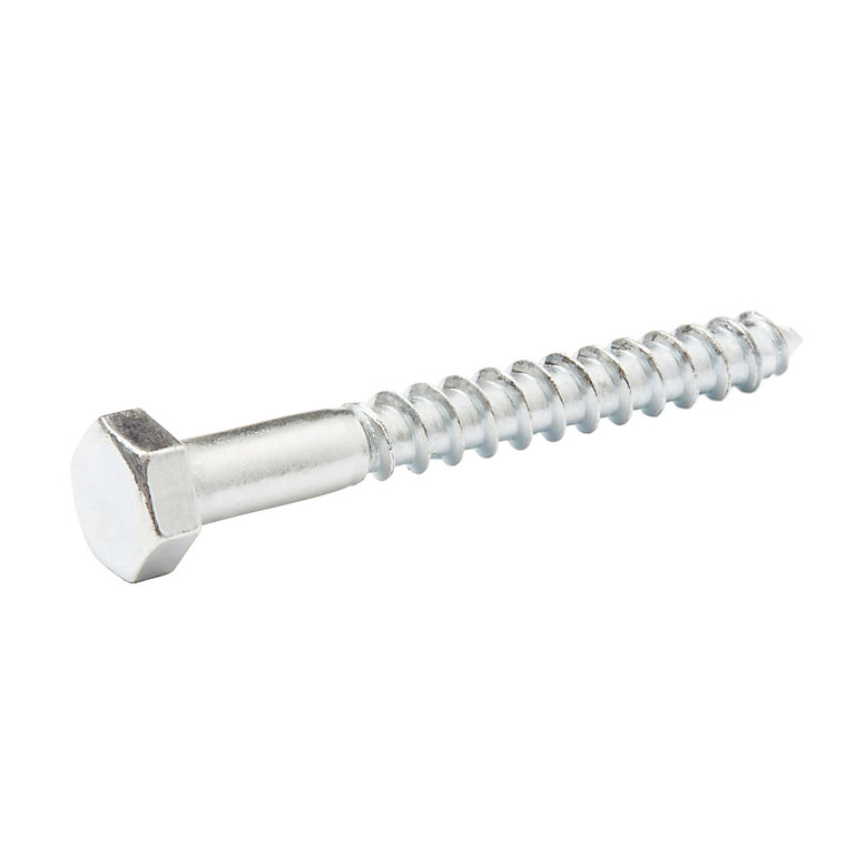 Product image for Diall Hex Zinc-plated Carbon steel Coach screw (Dia)8mm (L)70mm, Pack of 100