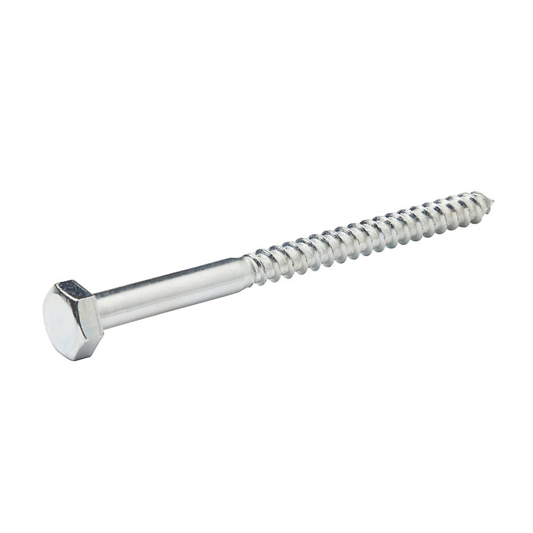 Product image for Diall Hex Zinc-plated Carbon steel Coach screw (Dia)10mm (L)140mm, Pack of 50