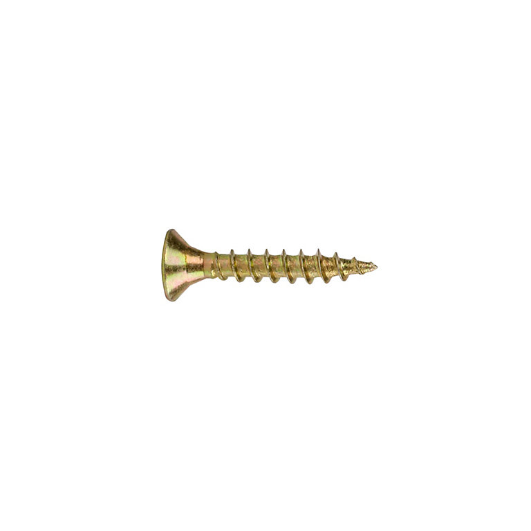 Product image for Diall Yellow-passivated Carbon steel Decking Screw (Dia)4mm (L)25mm, Pack of 500