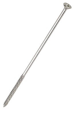 Product image for Turbo Silver Double-countersunk Zinc-plated Carbon steel Screw (Dia)5mm (L)120mm, Pack of 100