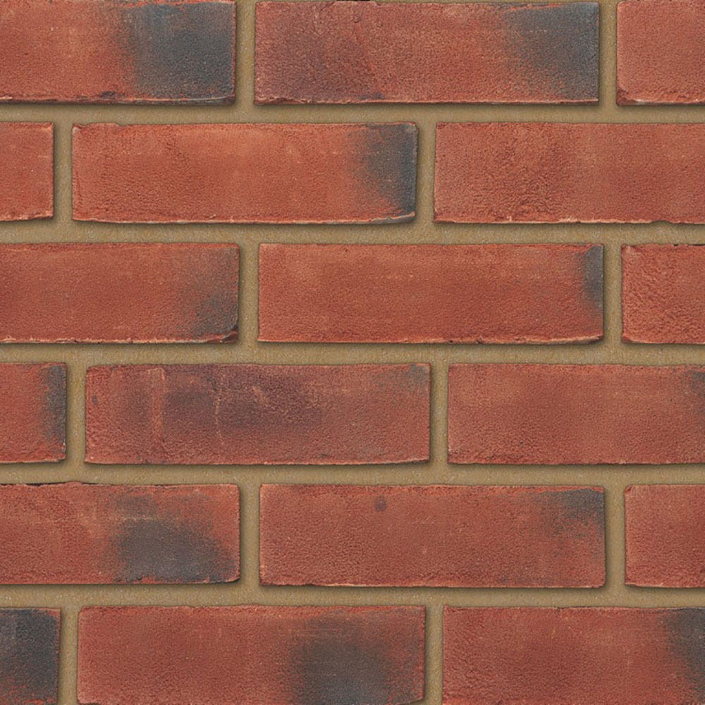 Product image for Ibstock Leicester Weathered Red Stock Facing Brick Pack Of 500