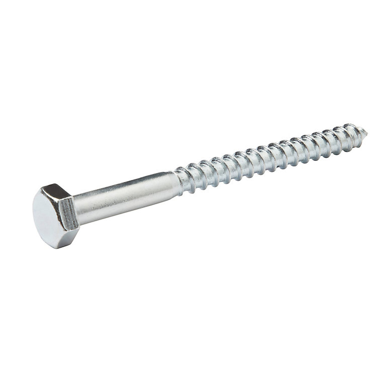 Product image for Diall Hex Zinc-plated Carbon steel Coach screw (Dia)10mm (L)120mm, Pack of 50