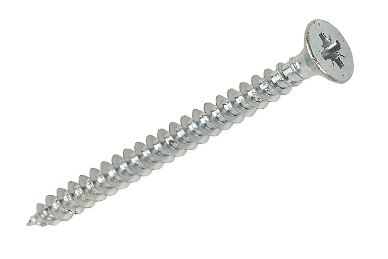 Image of Silverscrew PZ Double-countersunk Zinc-plated Carbon steel Multipurpose screw (Dia)5mm (L)50mm, Pack of 200