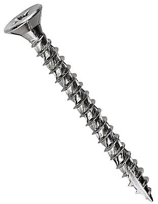 Image of Turbo Silver Zinc-plated Carbon steel Screw (Dia)5mm (L)50mm, Pack of 200