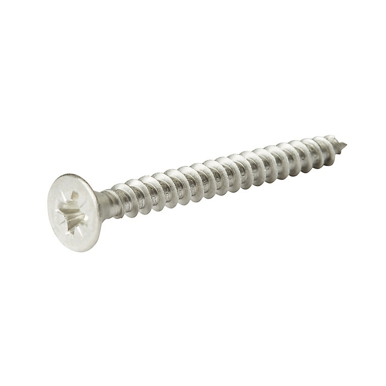 Product image for Diall Pozidriv Stainless steel Screw (Dia)4mm (L)50mm, Pack of 200