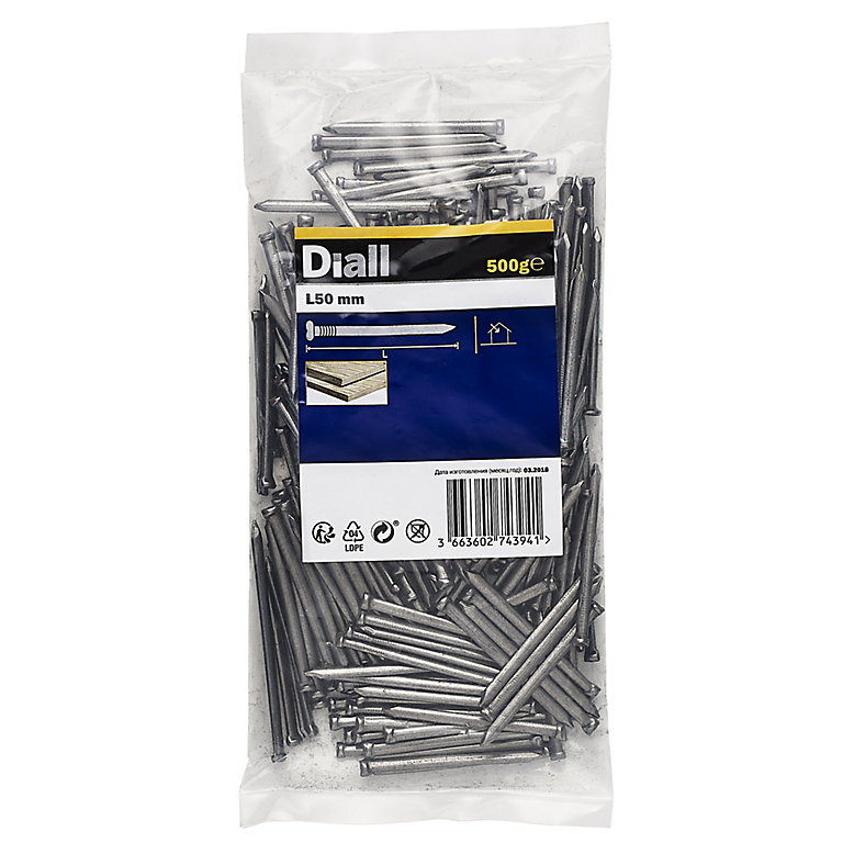 Image of Diall Oval nail (L)50mm 500g
