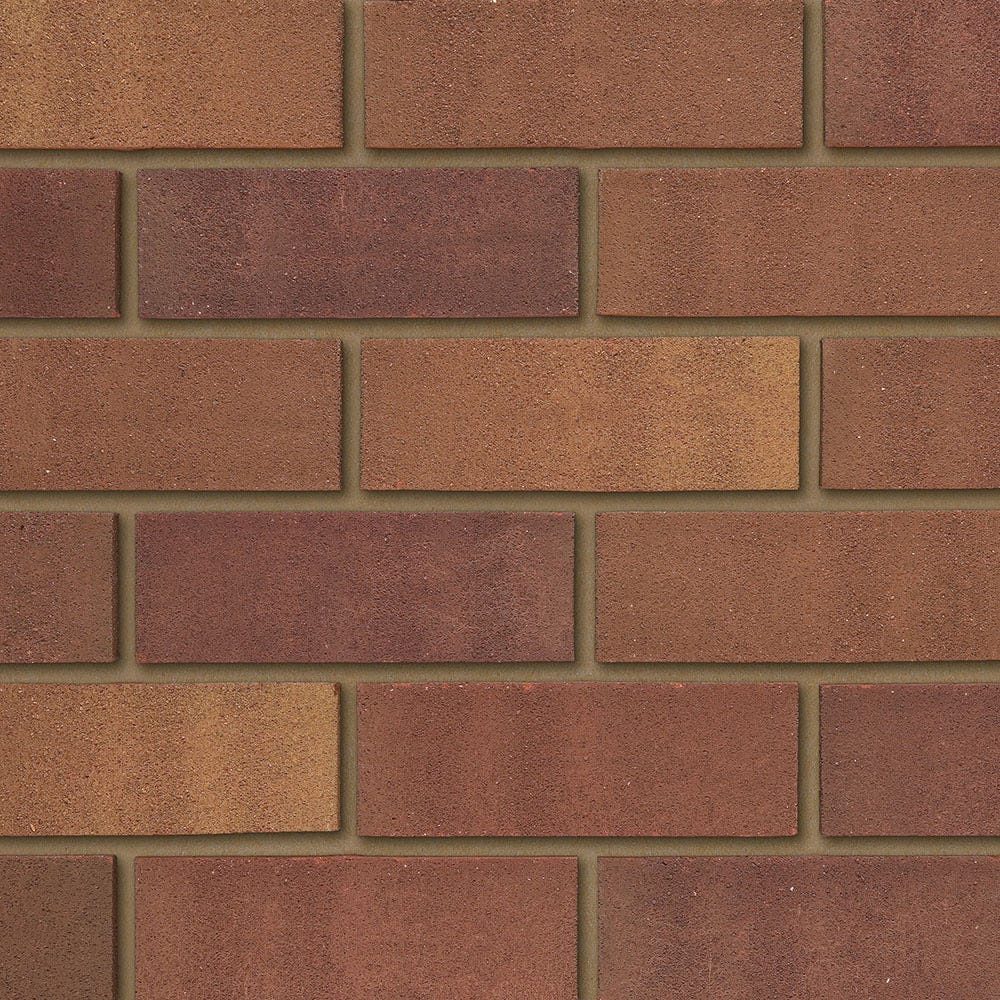 Product image for Ibstock Tradesman 65mm Heather Mixture Wirecut Facing Brick Pack Of 500