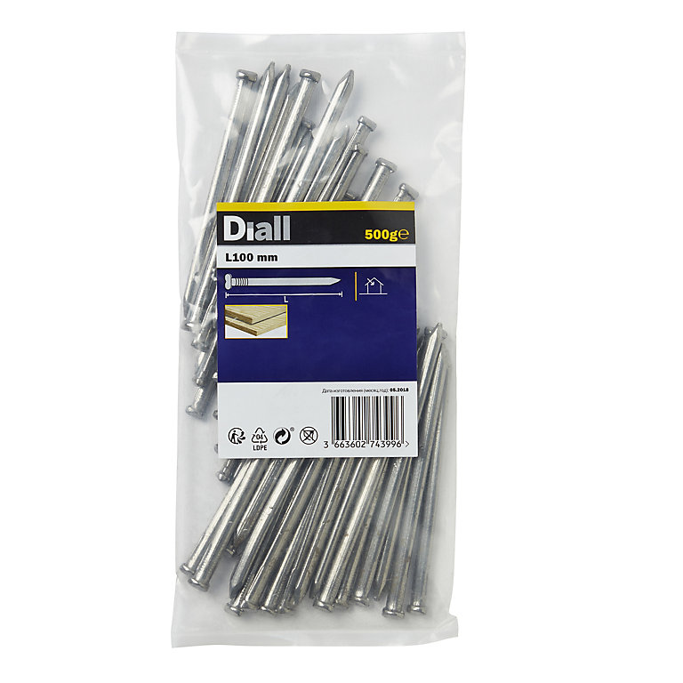 Image of Diall Oval nail (L)100mm, Pack