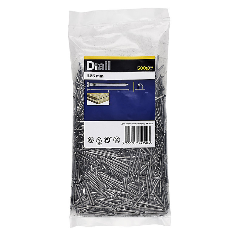 Product image for Diall Oval nail (L)25mm 500g