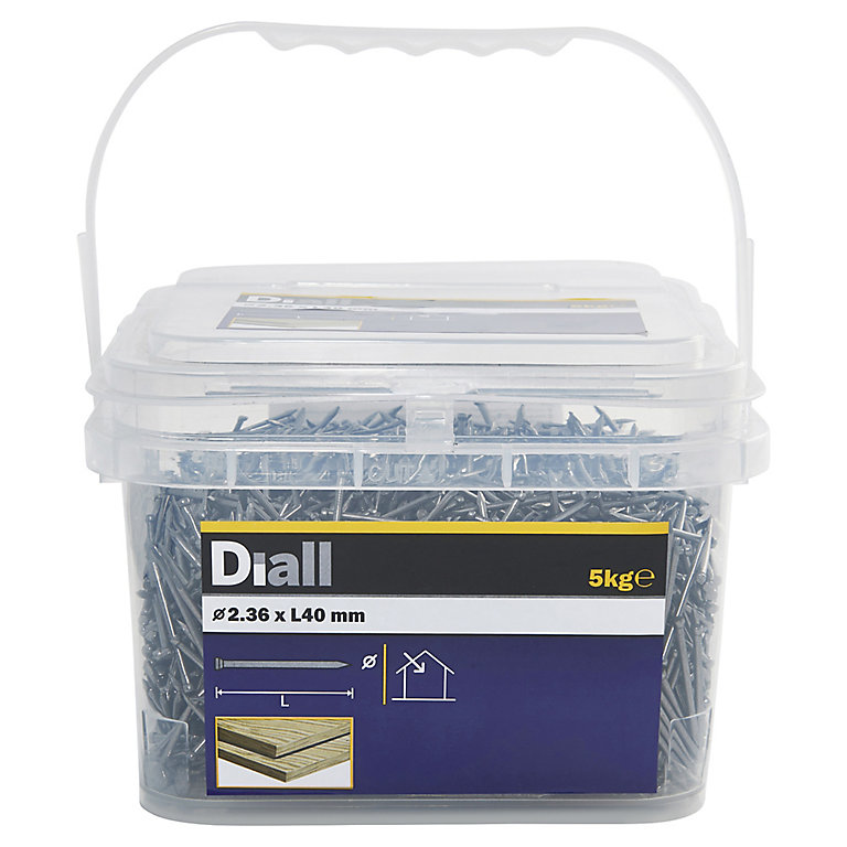 Image of Diall Lost head nail (L)40mm (Dia)2.36mm 5kg