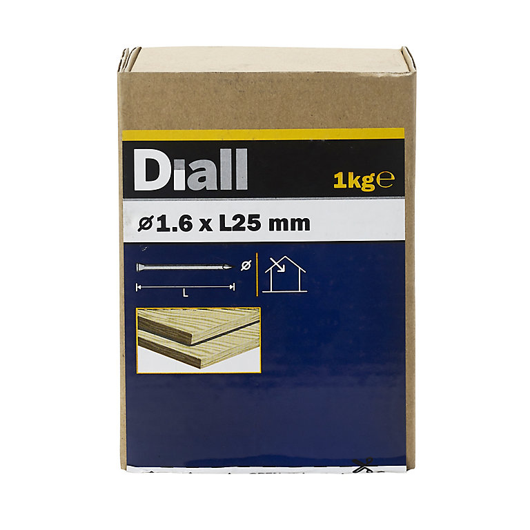 Product image for Diall Lost head nail (L)25mm (Dia)1.6mm, Pack