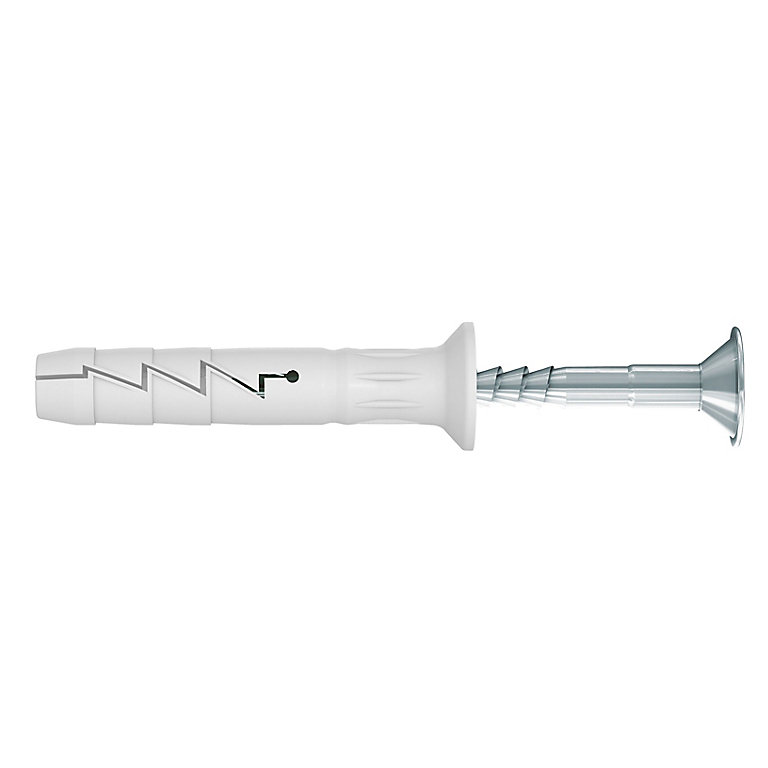 Image of Diall Countersunk Hammer fixing (L)80mm (Dia)8mm, Pack of 50