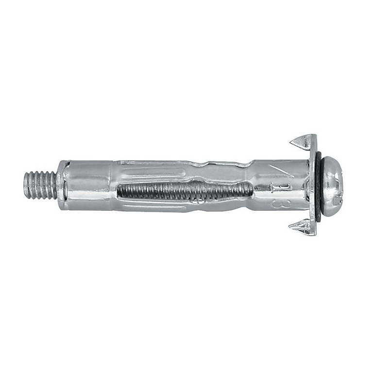 Image of Diall Steel Hollow wall anchor M5 (L)37mm, Pack of 4